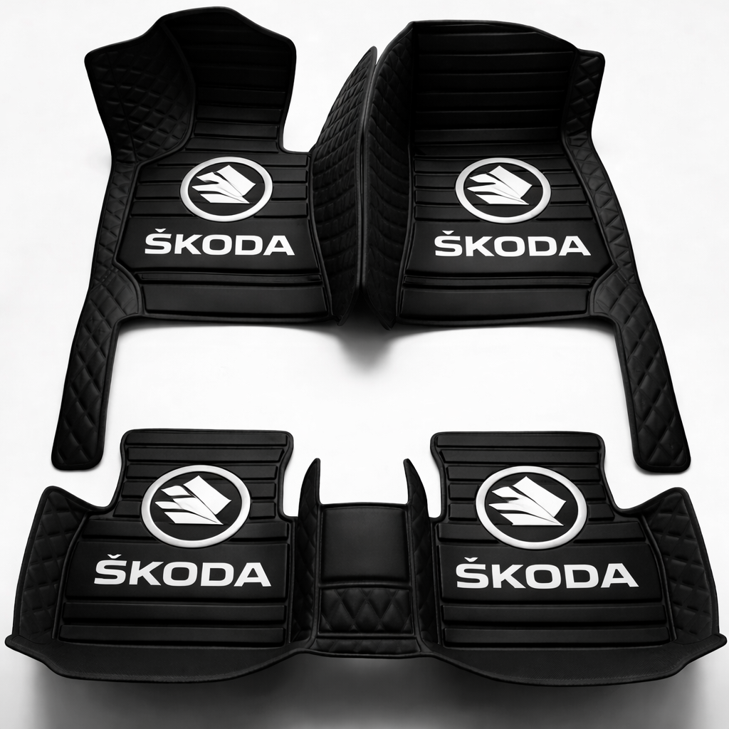 Set de covorașe auto premium, finisaj din piele – curățenie și eleganță în fiecare zi