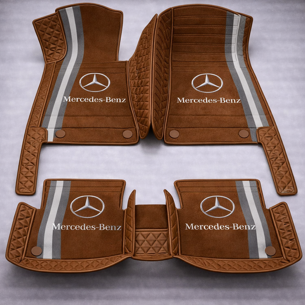 Set de covorașe auto premium, finisaj din piele – curățenie și eleganță în fiecare zi