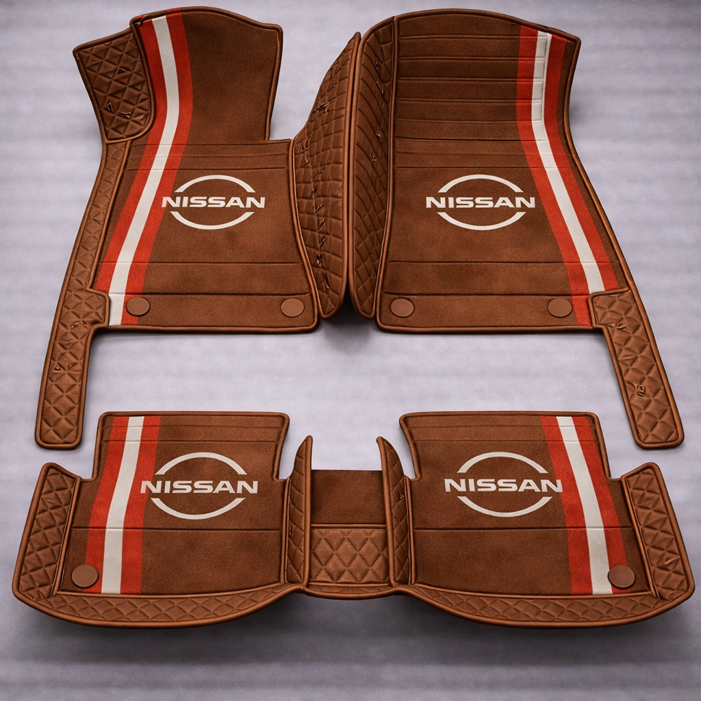 Set de covorașe auto premium, finisaj din piele – curățenie și eleganță în fiecare zi