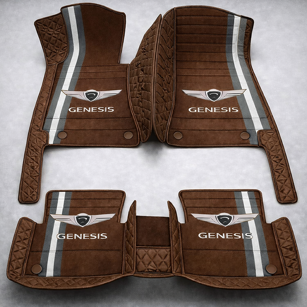 Set de covorașe auto premium, finisaj din piele – curățenie și eleganță în fiecare zi