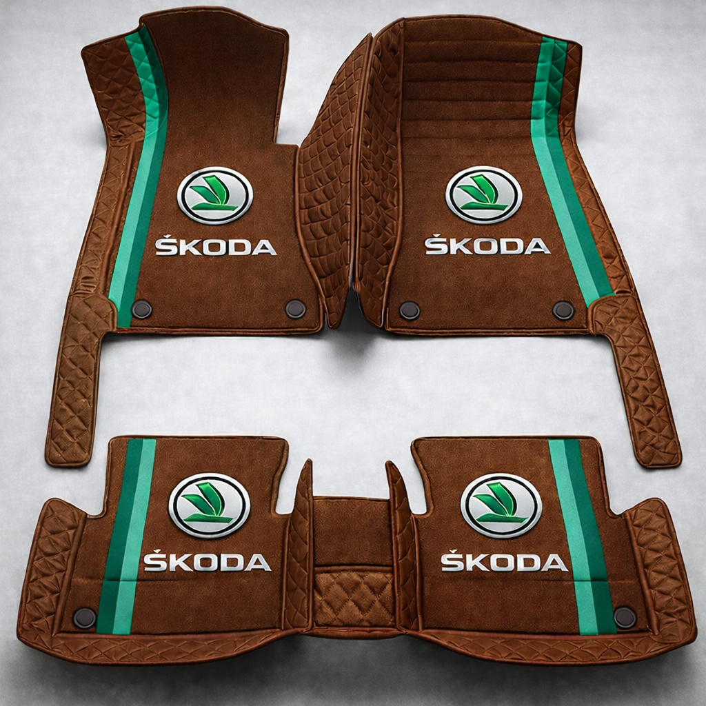 Set de covorașe auto premium, finisaj din piele – curățenie și eleganță în fiecare zi