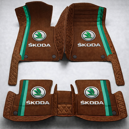 Set de covorașe auto premium, finisaj din piele – curățenie și eleganță în fiecare zi