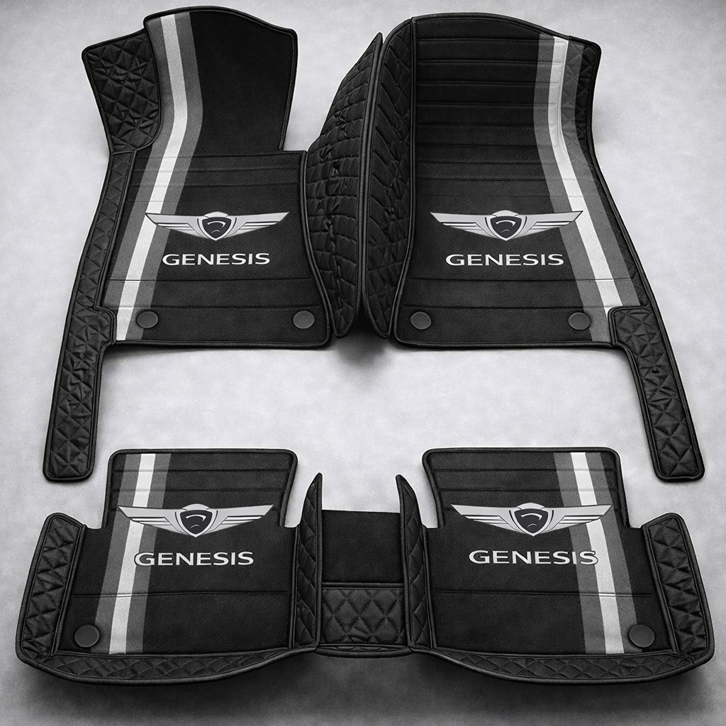 Set de covorașe auto premium, finisaj din piele – curățenie și eleganță în fiecare zi