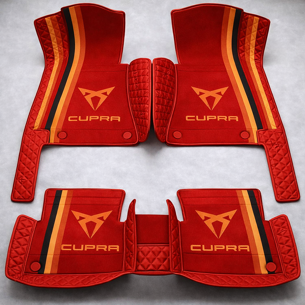 Set de covorașe auto premium, finisaj din piele – curățenie și eleganță în fiecare zi